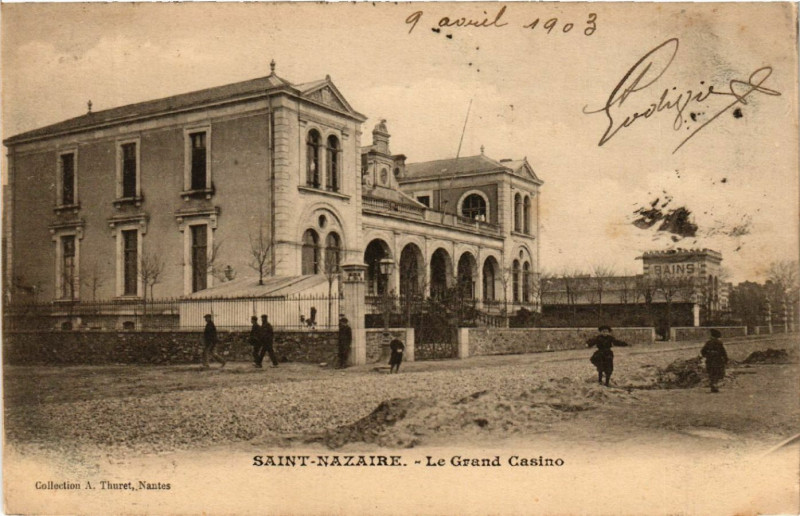 Carte postale ancienne Saint-Nazaire - Le Grand Casino à Saint-Nazaire