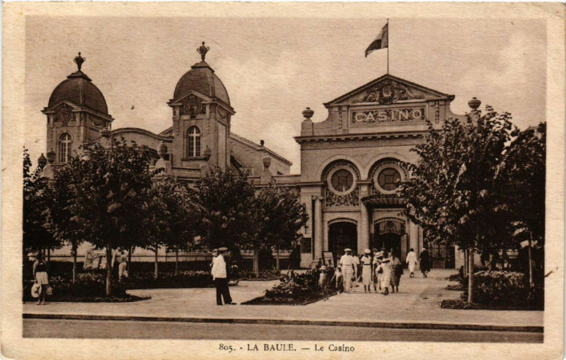 Carte postale ancienne La Baule - Le Casino