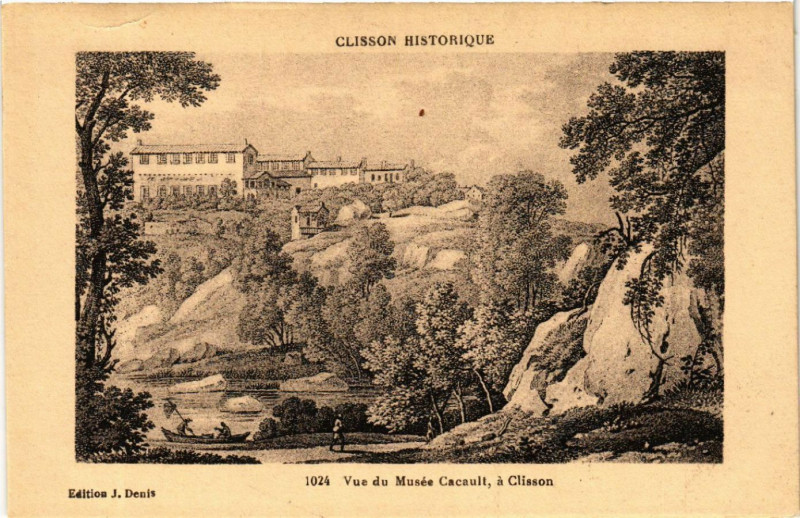 Carte postale ancienne Clisson Historique - Vue du Musee Cacault, a Clisson à Clisson