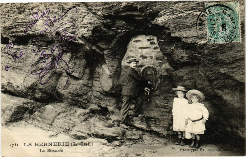 Carte postale ancienne La Bernerie - La Source