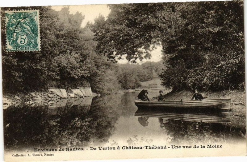Carte postale ancienne Env. de Nants - De Vertou a Chateau-Thebaud - Une vue de la à Vertou