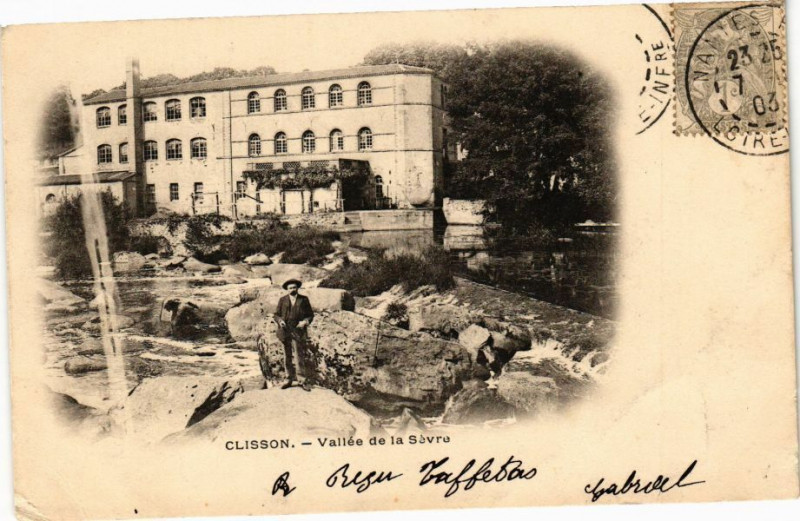 Carte postale ancienne Clisson - Vallée de la Sevre à Clisson