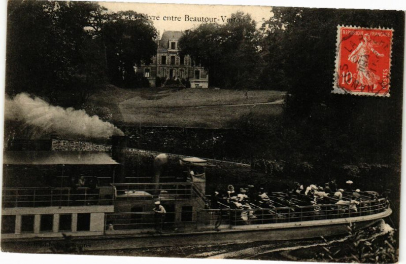 Carte postale ancienne Sevre entre Beautour - Vertou à Vertou