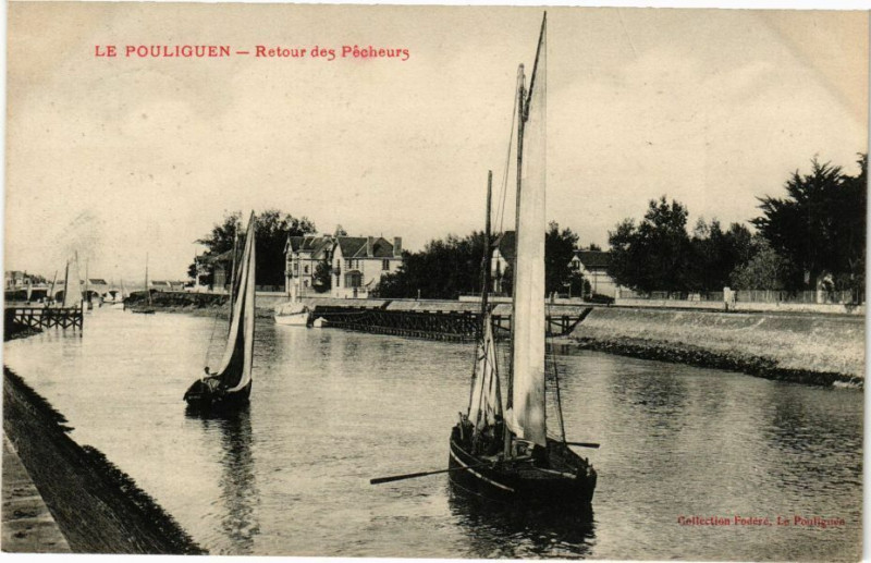 Carte postale ancienne Le Pouliguen - Retour des Pecheurs au Pouliguen
