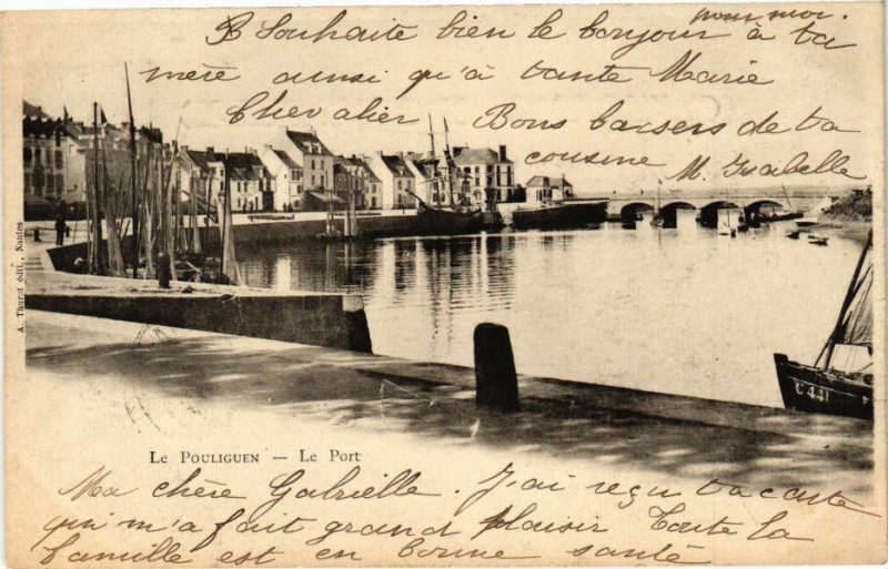Carte postale ancienne Le Pouliguen - Le Port au Pouliguen