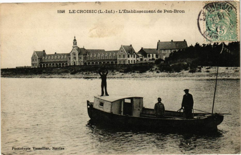 Carte postale ancienne Le Croisic - L'Etablissement de Pen-Bron au Croisic