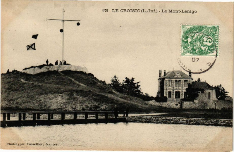 Carte postale ancienne Le Croisic - Le Mont-Lenige au Croisic
