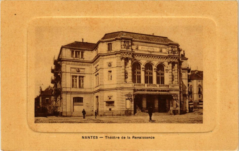 Carte postale ancienne Nantes - Theatre de la Renaissance à Nantes