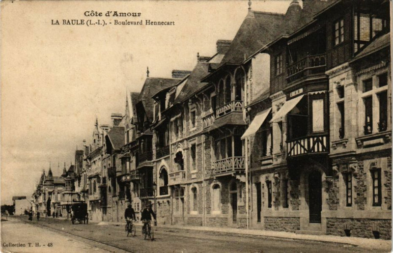Carte postale ancienne Cote d'Amour - La Baule - Boulevard Hennecart