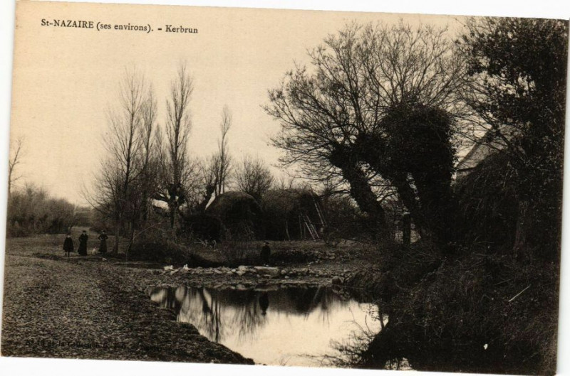 Carte postale ancienne Saint-Nazaire (ses Env.) - Kerbrun à Saint-Nazaire