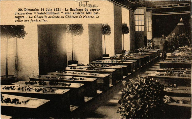 Carte postale ancienne Dimanche 14 Juin 1931 - La Naufrage du vapeur d'excursion