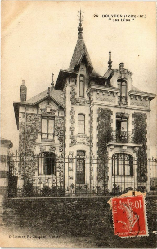 Carte postale ancienne Bouvron - Les Lilas à Bouvron
