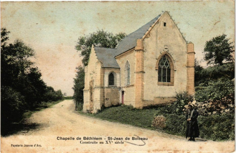 Carte postale ancienne Chapelle de Bethléem Saint-Jean de Boiseau Construite au Xv siecle à Saint-Jean-de-Boiseau