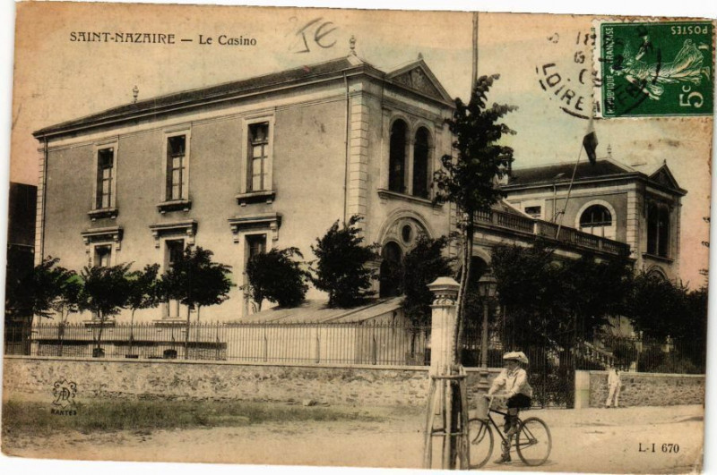 Carte postale ancienne Saint-Nazaire - Le Casino à Saint-Nazaire