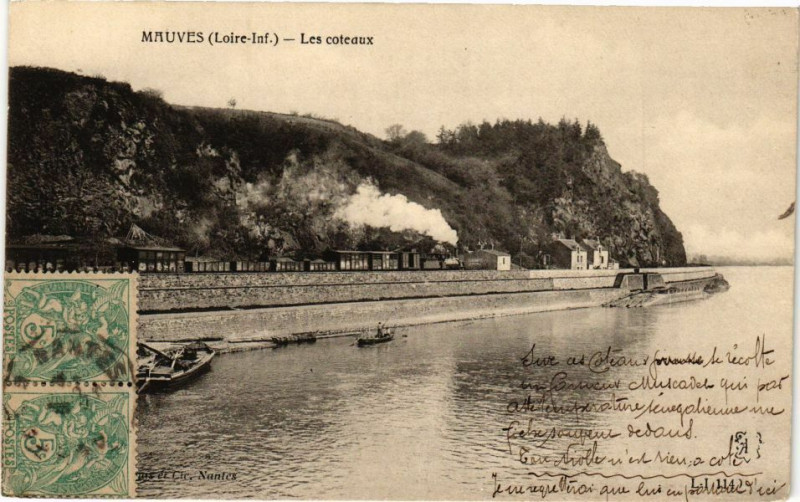 Carte postale ancienne Mauves - Les coteaux