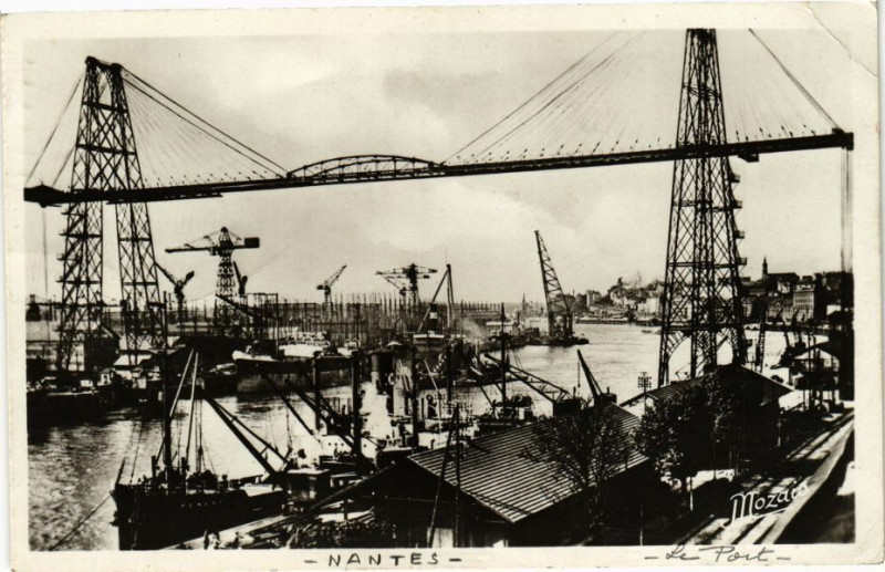 Carte postale ancienne Nantes - Le Port Maritime à Nantes