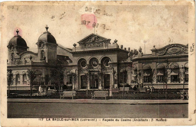Carte postale ancienne La Baule-sur-Mer - Facade un Casino (Architecte ...