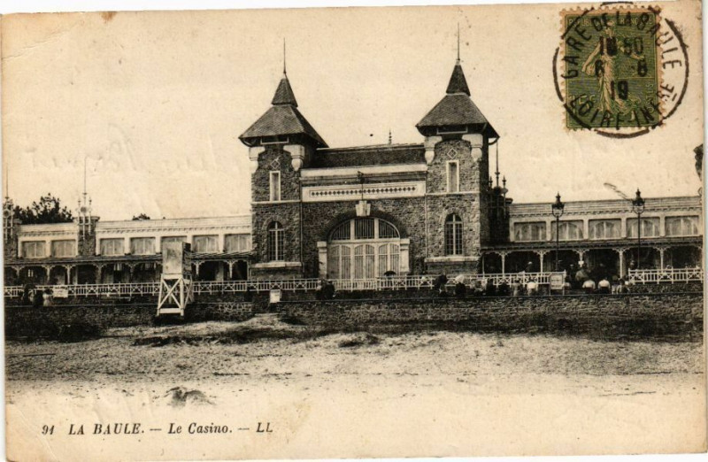 Carte postale ancienne La Baule - Le Casino