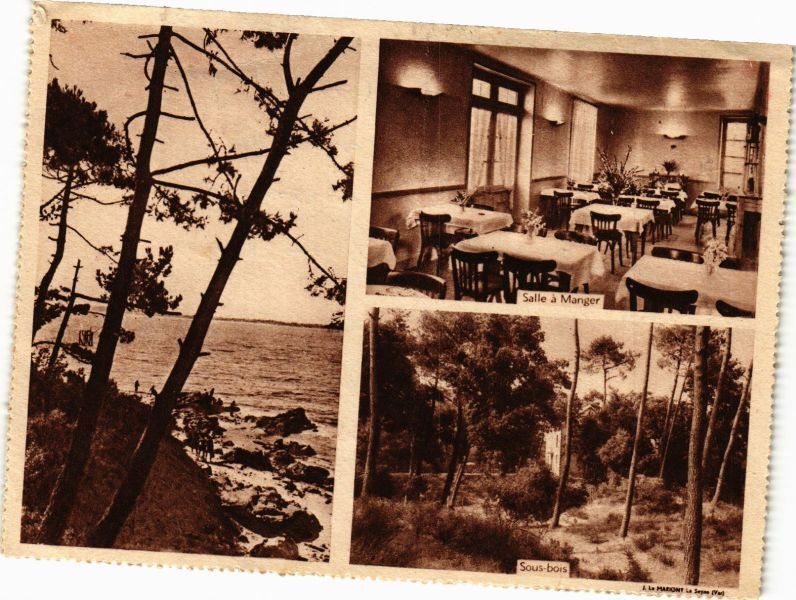 Carte postale ancienne Pension les Sylphes av. de Mindin-Sanit-Brevin les-Pins (Loire-Inf