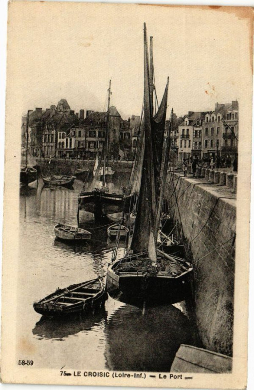 Carte postale ancienne Le Croisic - Le Port au Croisic