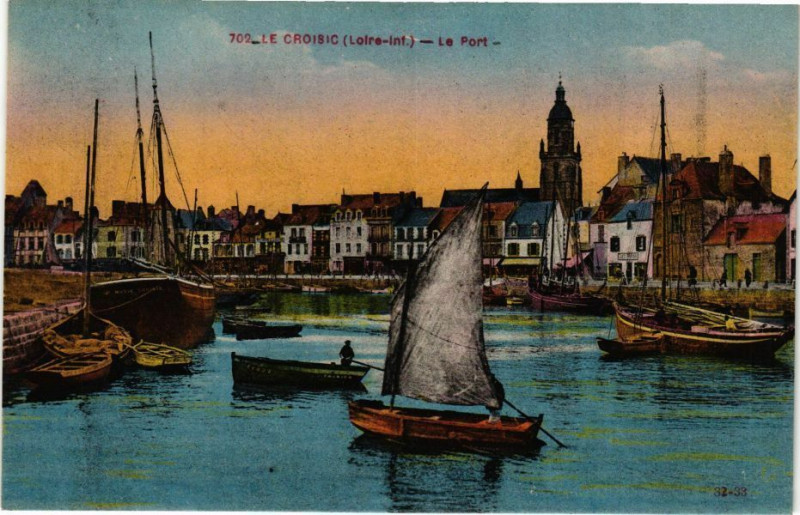 Carte postale ancienne Le Croisic - Le Port au Croisic