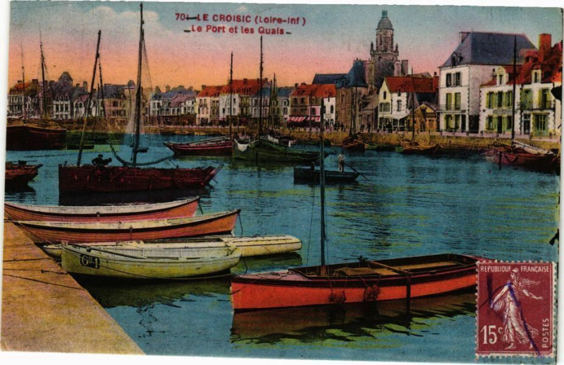 Carte postale ancienne Le Croisic - Le Port et les Quais au Croisic