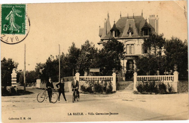 Carte postale ancienne La Baule - Villa Germaine-JEANne