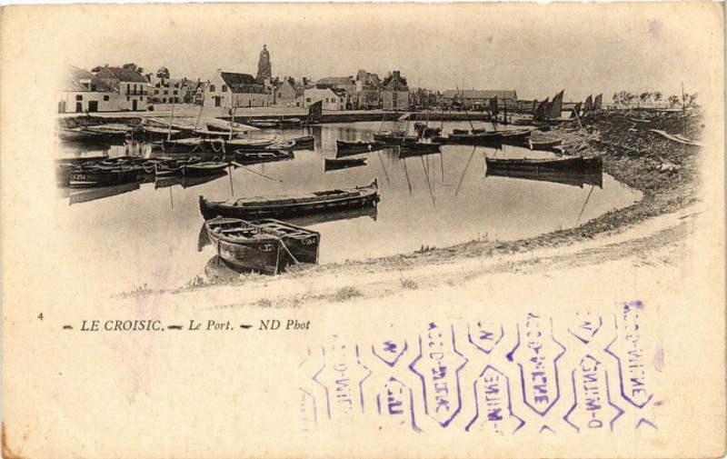 Carte postale ancienne Le Croisic - Le Port au Croisic