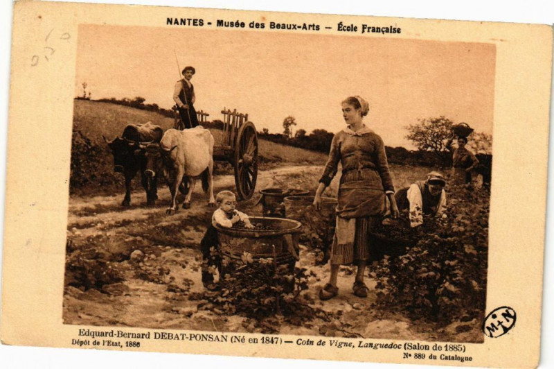 Carte postale ancienne Nantes - Musée des Beaux Arts à Nantes