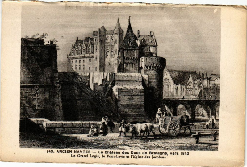 Carte postale ancienne Nantes - Le Chateau des Duce de Bretagne à Nantes