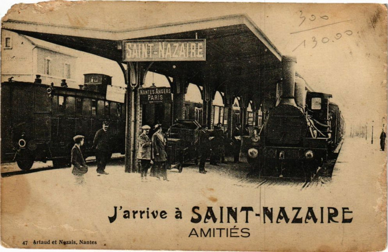 Carte postale ancienne Jarrive a Saint-Nazaire à Saint-Nazaire