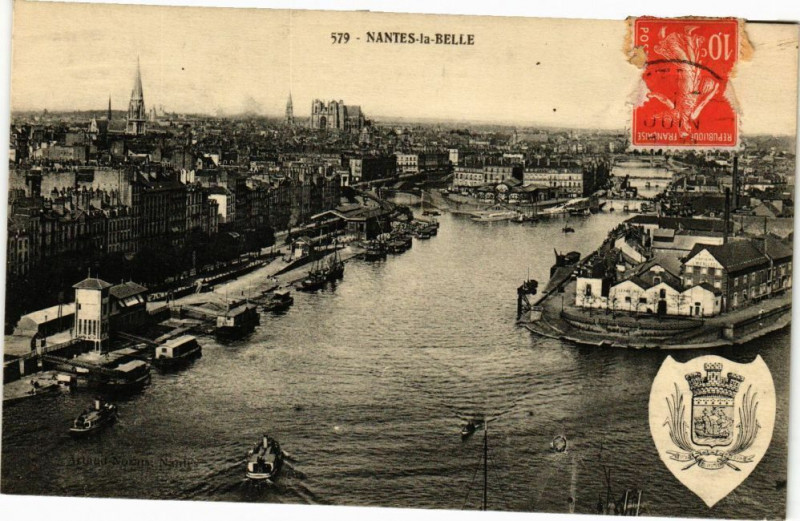 Carte postale ancienne Nantes-la Belle à Nantes
