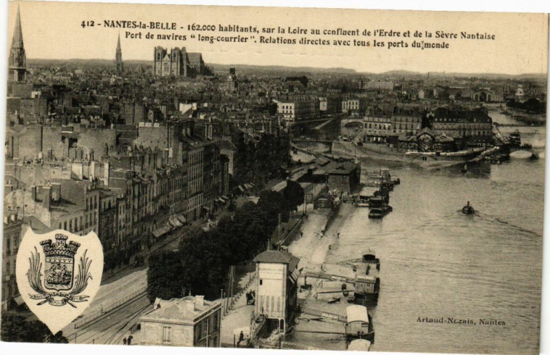 Carte postale ancienne Nantes-la Belle à Nantes