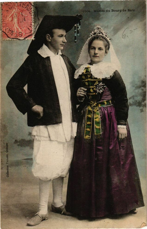 Carte postale ancienne Mairies du Bourg-de-Batz