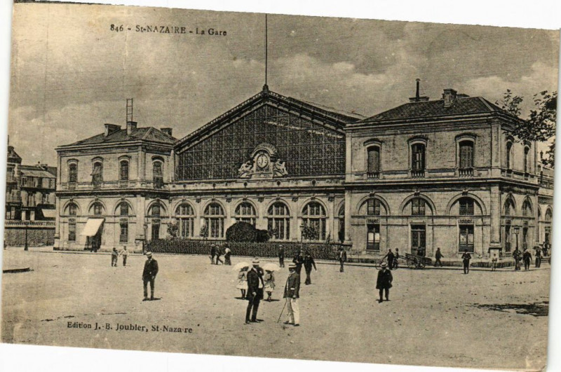 Carte postale ancienne Saint-Nazaire - La Plage à Saint-Nazaire