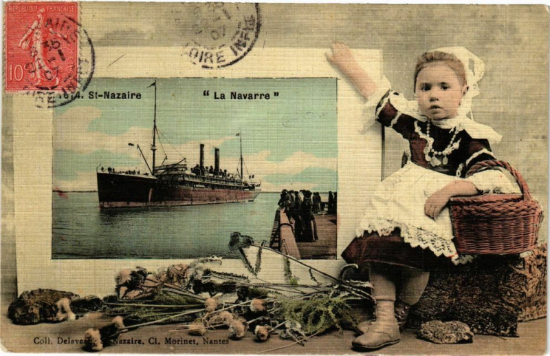 Carte postale ancienne Saint-Nazaire La Navarre à Saint-Nazaire