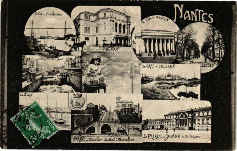 Carte postale ancienne Nantes à Nantes