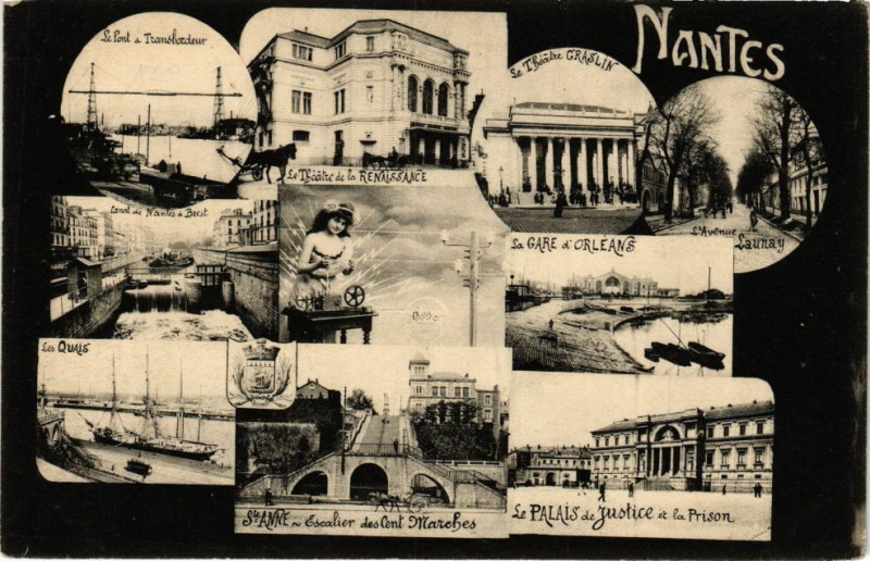 Carte postale ancienne Nantes à Nantes