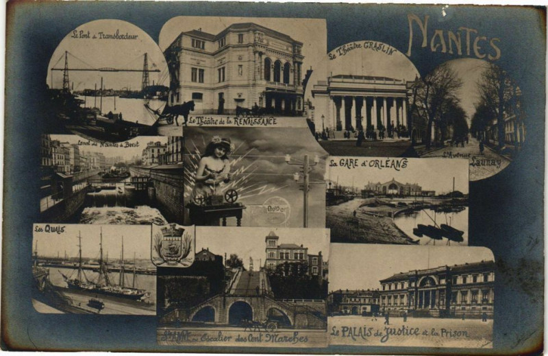 Carte postale ancienne Nantes à Nantes