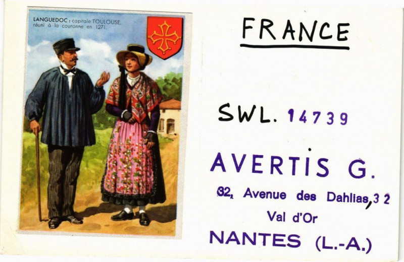 Carte postale ancienne France - Swl 14739 - Avertis G. 32 Avenue des Dahlias 32 Val d'Or