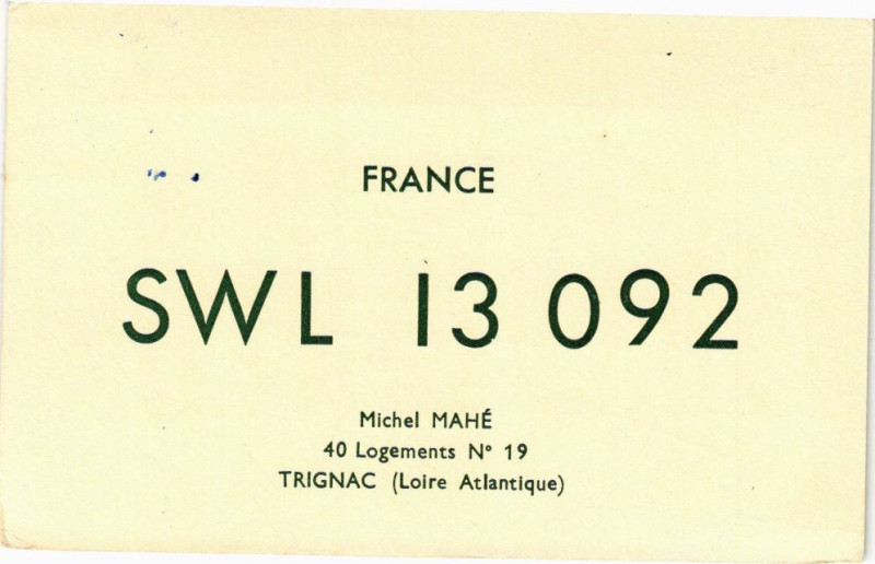 Carte postale ancienne Radio Swl 13 092
