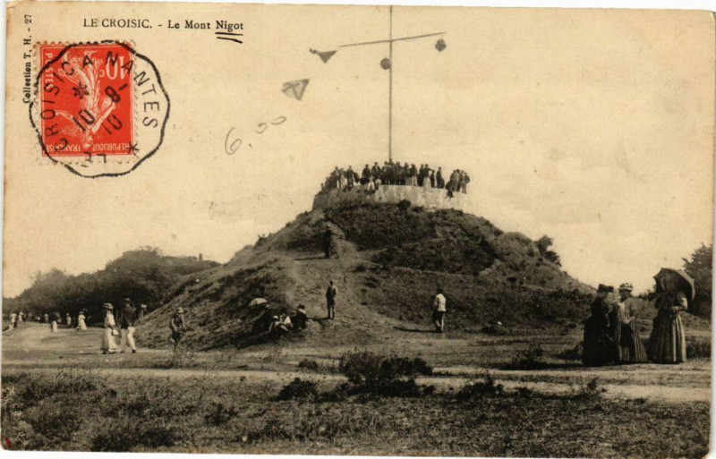 Carte postale ancienne Le Croisic Le Mont Nigot au Croisic