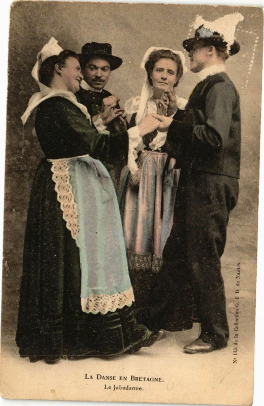 Carte postale ancienne La Dansa en Bretagne
