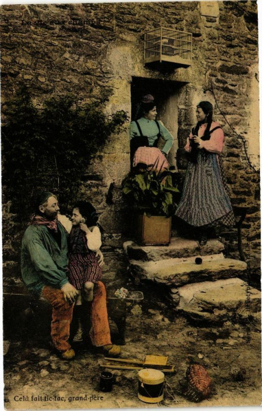 Carte postale ancienne Cela fait tic-tac grand-Pere