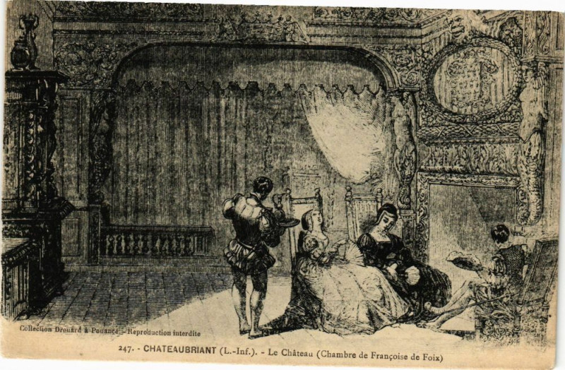 Carte postale ancienne Chateaubriant-Le Chateau à Châteaubriant