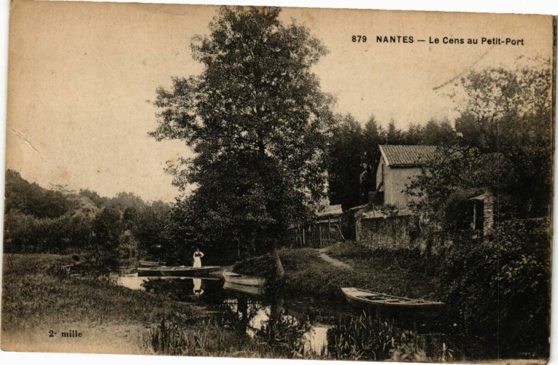 Carte postale ancienne Nantes - Le Cens au Petit-Port à Nantes
