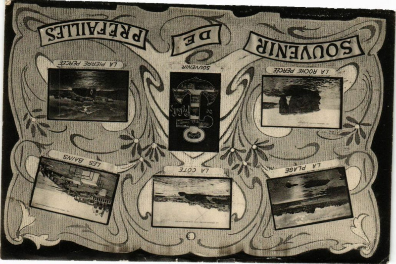 Carte postale ancienne Souvenir de Prefailles à Préfailles