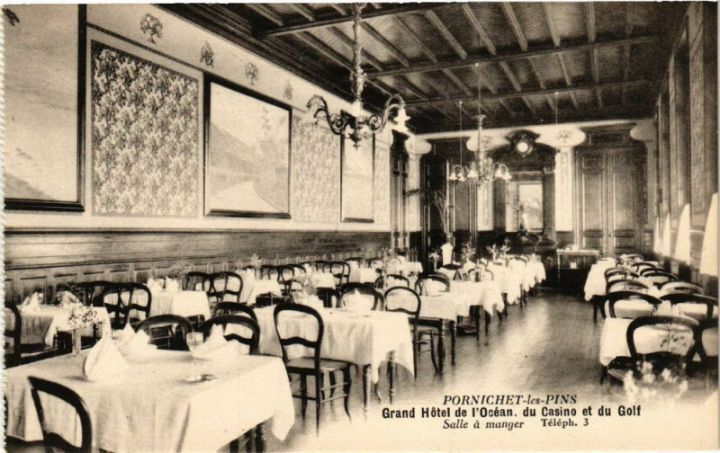 Carte postale ancienne Pornichet --les-Pins - Grand Hotel du l'Ocean du Casino et du Golf à Pornichet