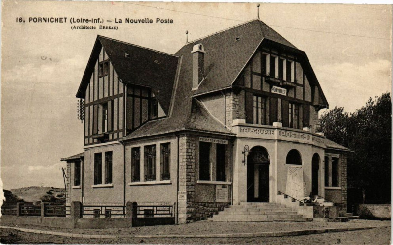 Carte postale ancienne Pornichet - La Nouvelle Poste à Pornichet
