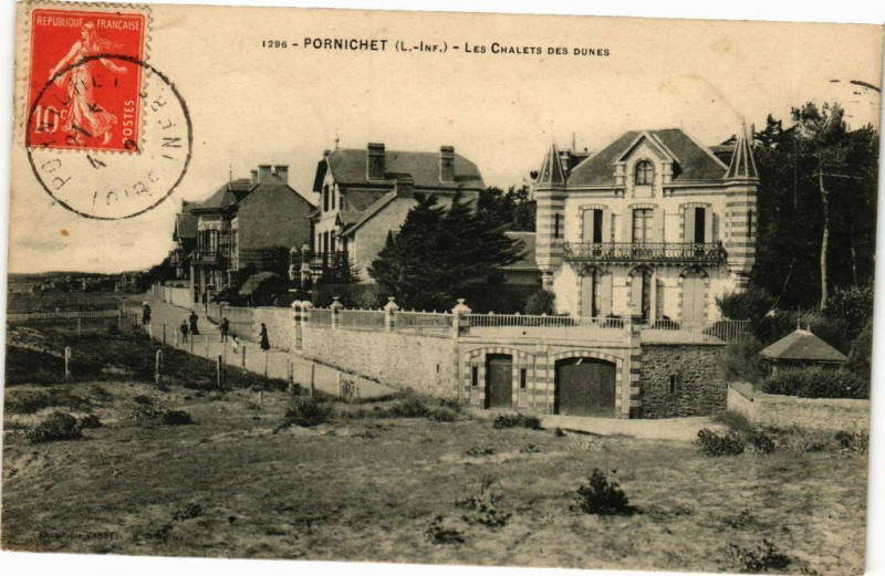 Carte postale ancienne Pornichet - Les Chalets des Dunes à Pornichet
